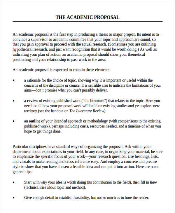 educational proposal template