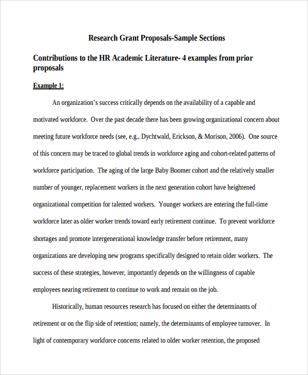 academic contribution proposal template