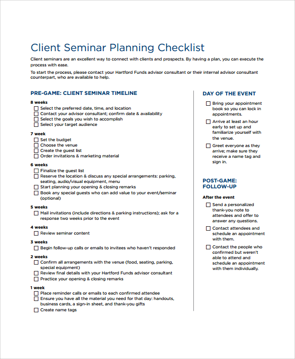 presentation plan for seminar