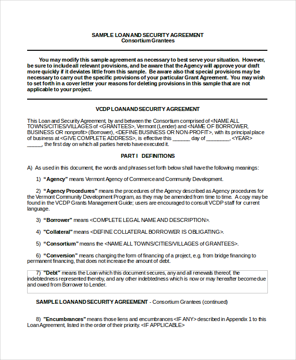 loan repayment agreement template free