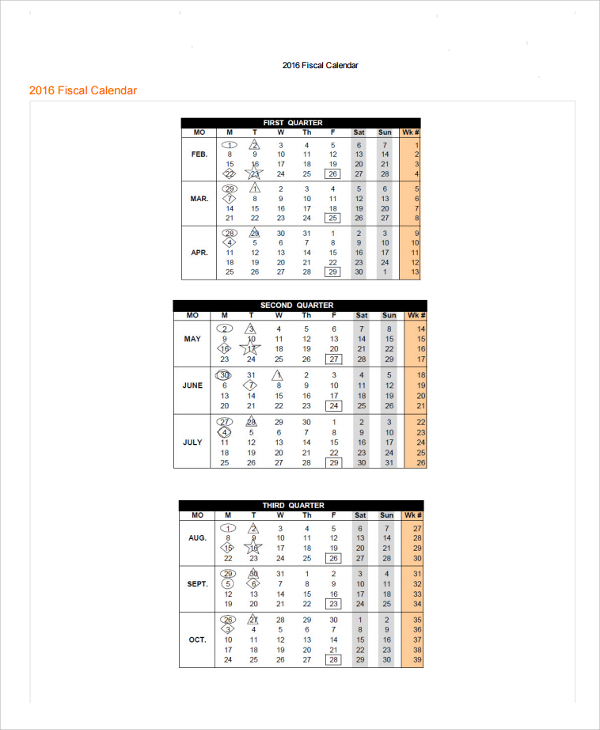 FREE 24+ Sample Calendar Templates in MS Word | PDF | Excel
