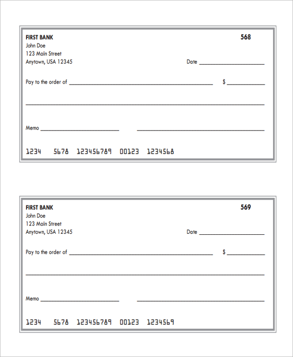 blank deposit slip template