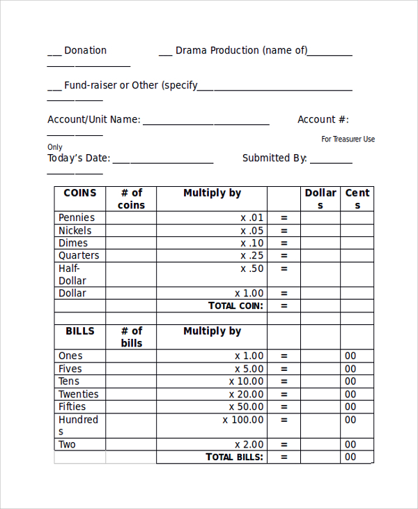 9+ Deposit Slip Templates | Sample Templates