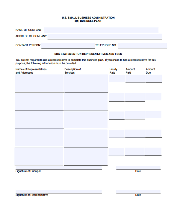 short term business plan template