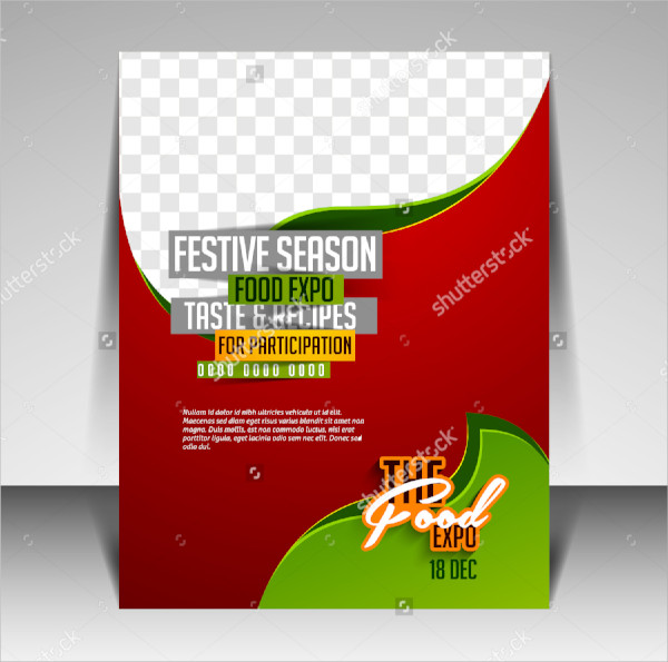 modern food flyer template