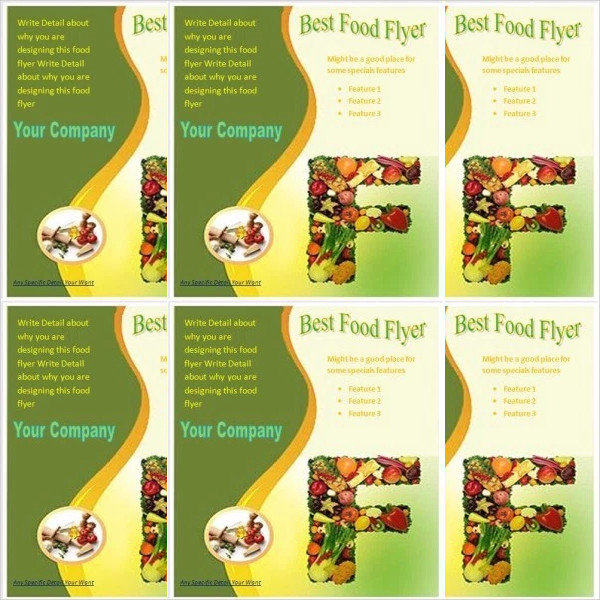 Free Food Flyer Templates Word