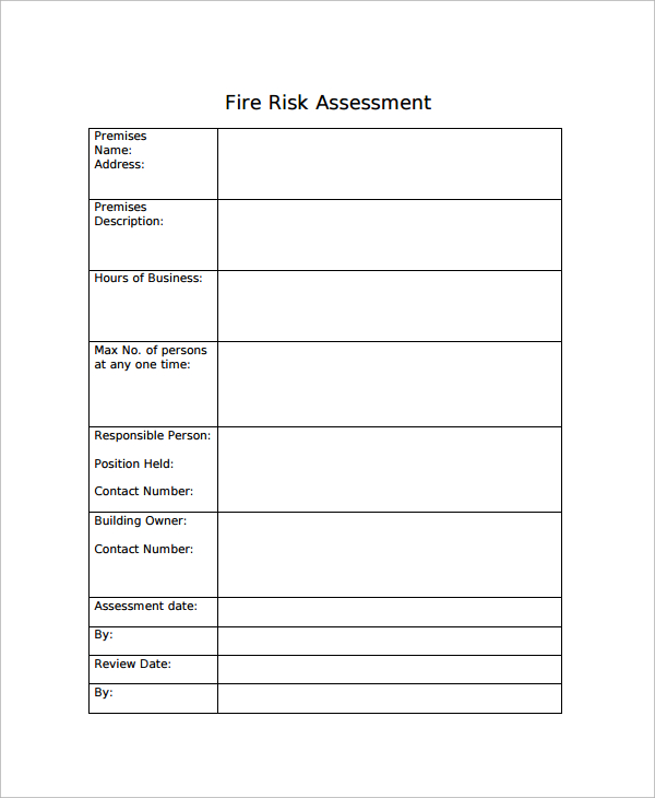 fire risk assessment checklist form1
