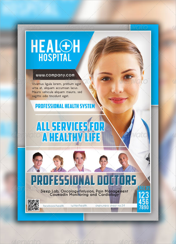 health hospital flyer template