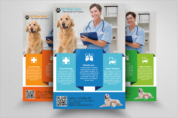 animal hospital flyer template