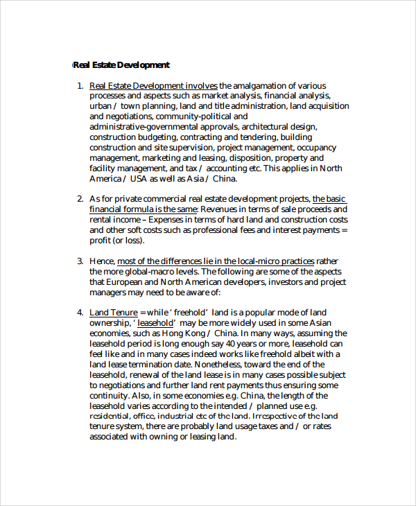 real estate project management template