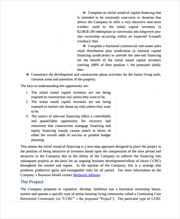 real estate funding proposal template1