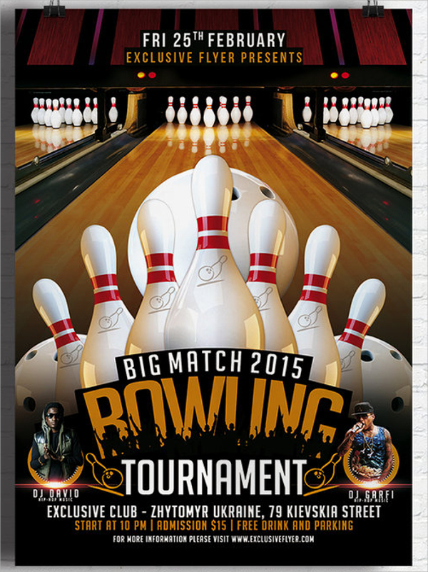 FREE 8+ Sample Bowling Invitation Templates in PDF | PSD | EPS
