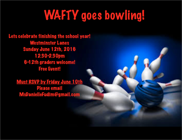 printable free card invitation Template  Free  Invitation Sample 9 Documents  Bowling