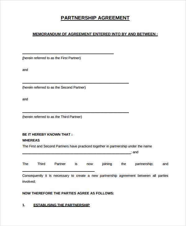 FREE 7  Sample Partnership Dissolution Agreement Templates in PDF MS Word