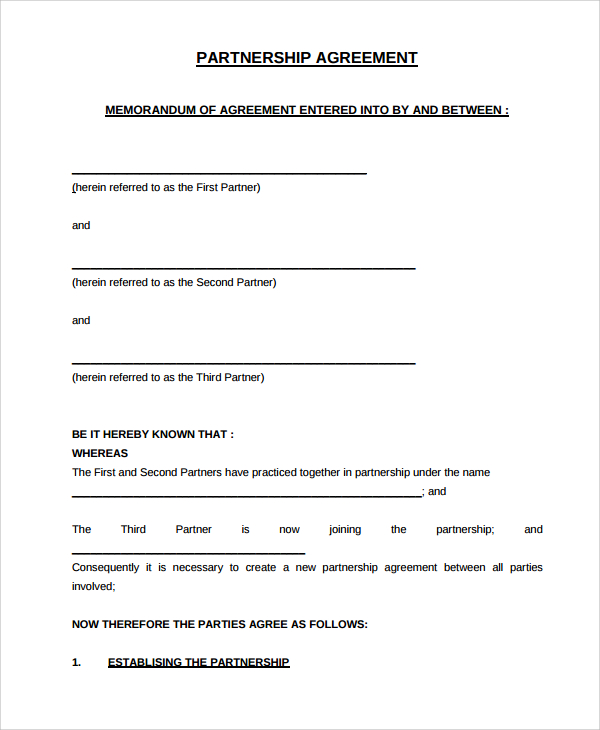 sample partnership dissolution agreement