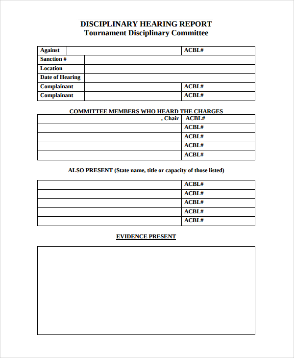 FREE 10+ Committee Report Templates in MS Words Apple Pages PDF