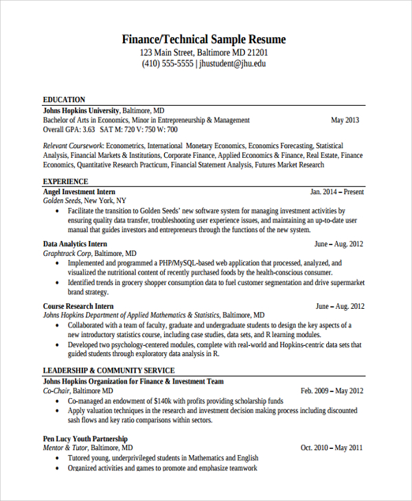 Finance Manager Resume Format In Word - Finance Manager Resume Inventory Retail : Resume formats chronological resume functional resume summary, objective.