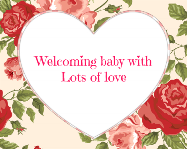 greeting card baby shower messages