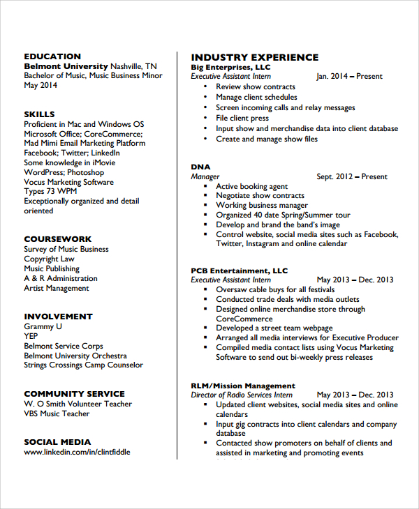 7  Camp Counselor Resume Templates Sample Templates