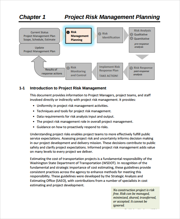 project risk management template free
