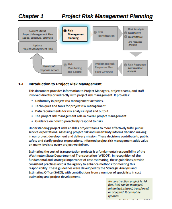 project risk management assignment pdf