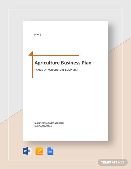 ag business plan template
