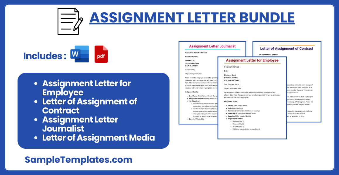 assignment letter bundle