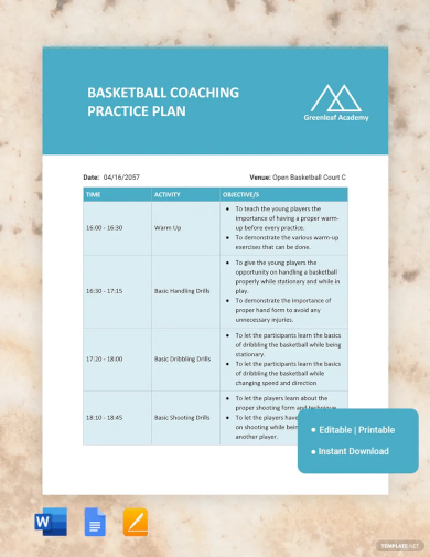 basketball coaching practice plan