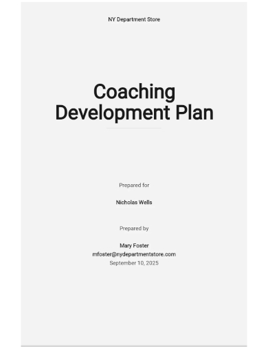 coaching development plan template