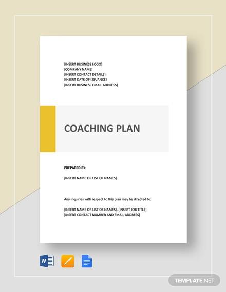 Coaching Business Plan Template Free PRINTABLE TEMPLATES