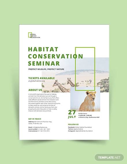 conservation flyer