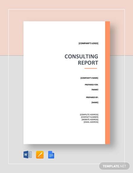 free 14 sample consulting reports in pdf ms word lab report chemistry format matriculation