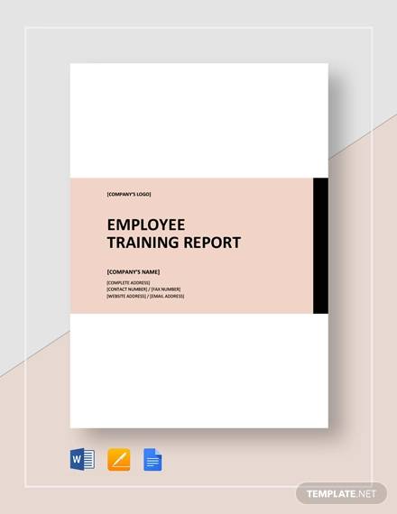 employee training report