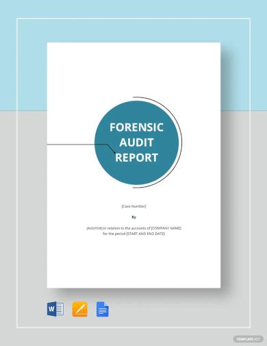 forensic audit report template