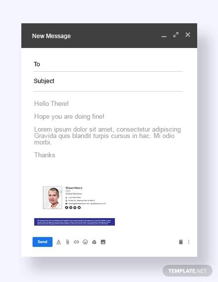 formal email signature template