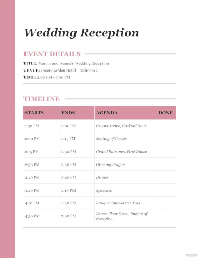 FREE 9 Sample Event Agenda Templates In PDF MS Word