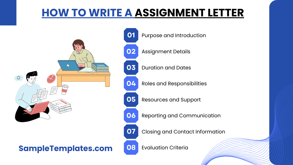 how to write a assignment letter