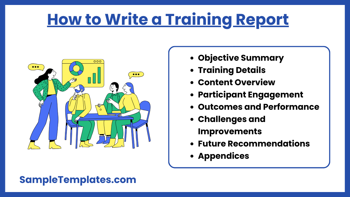 how to write a training report