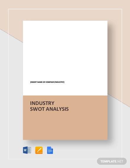 industry swot analysis template