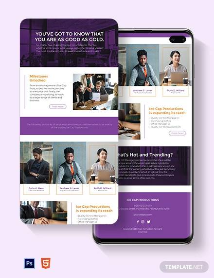 internal employee newsletter template