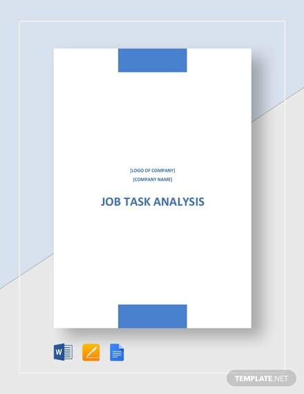 FREE 8+ Sample Job Task Analysis Templates in PDF | MS Word | Google ...