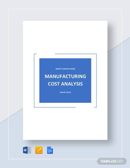manufacturing cost analysis