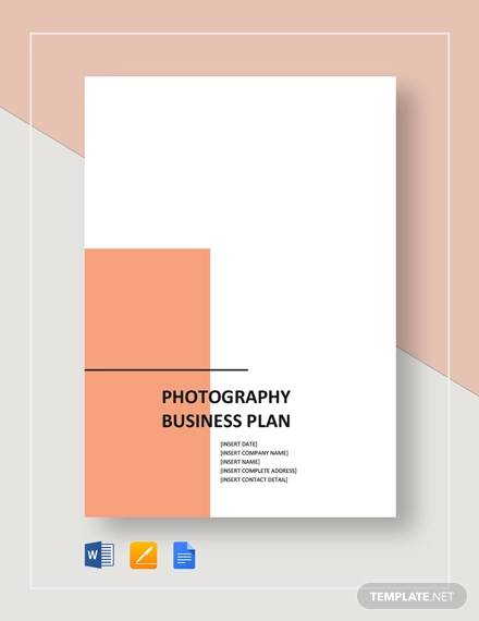 photography business plan 