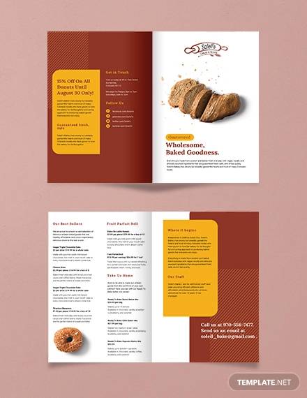 product bi fold brochure template