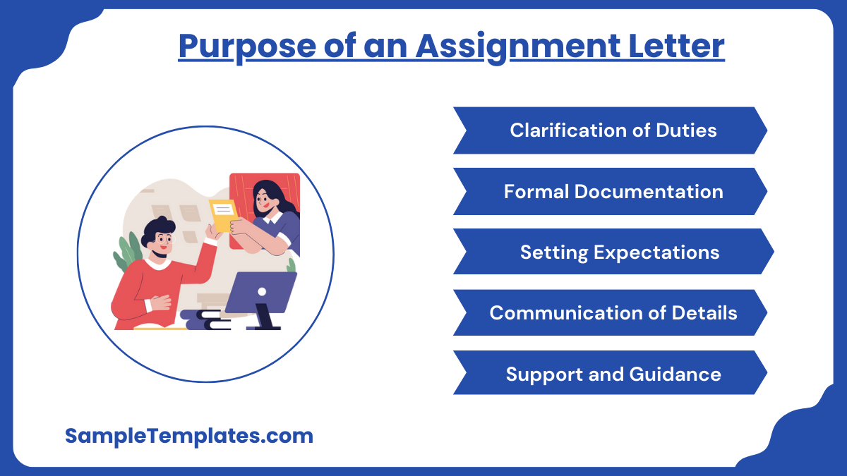 purpose of an assignment letter