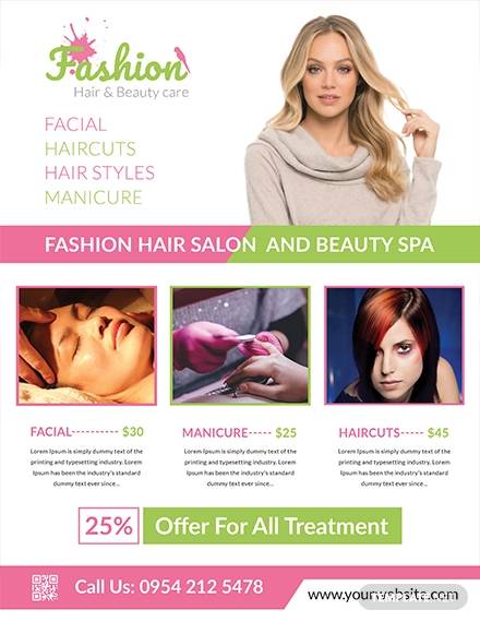 salon free flyer