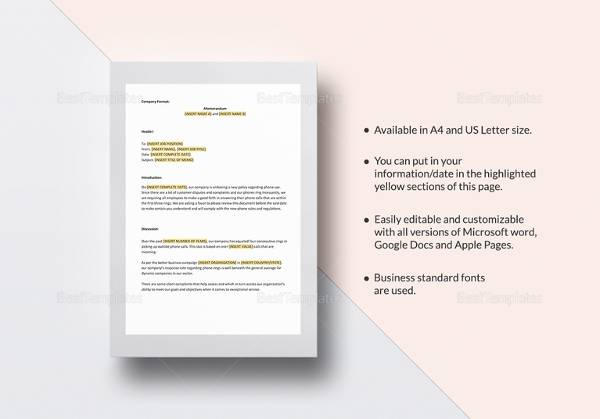 Business Memo Template Word from images.sampletemplates.com
