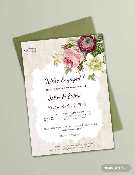 FREE 21+ Engagement Invitation Templates in PSD | AI | MS Word | Apple