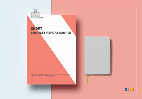 short business report template in word