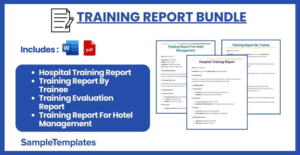 training report bundle